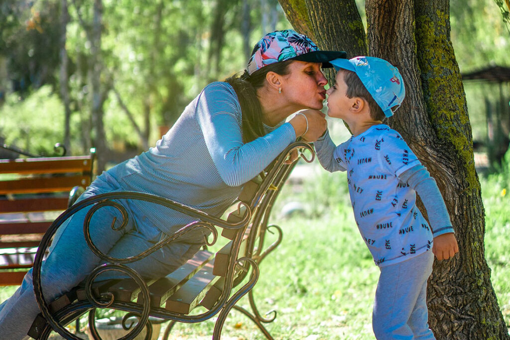 Copeland Counselling - Breaking Generational Trauma - Woman and child in the park
